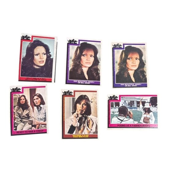 Vintage 1977 Charlies Angels Trading Cards Set Of 6 - Picture 1 of 2